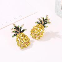 New Sweet Pineapple Studded Stud Earrings Nhdp148588 main image 4