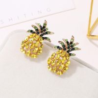 New Sweet Pineapple Studded Stud Earrings Nhdp148588 main image 5