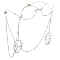 Fashion Alloy And Alloy Mask Pendant Glasses Chain Nhbc148756 main image 1