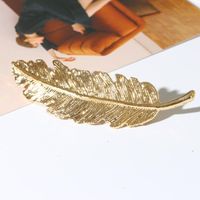 New Side Clip Spring Metal Leaf Hair Clips Nhdp148779 main image 1
