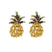 New Sweet Pineapple Studded Stud Earrings Nhdp148588 sku image 1