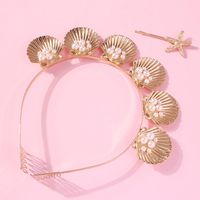 Creative Seaside Holiday Shell Alloy Headband Nhmd139762 main image 6