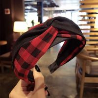 Fashion Fabric Cross Hook Hook Lattice Color Headband Nhsm139795 main image 8