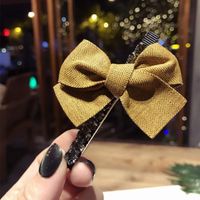 Simple Temperament Bow With Rhinestone Duckbill Clip Nhsm139804 main image 9