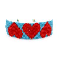 Womens Heart-shaped Hand-woven Miyuki Db Beads Bracelets &amp; Bangles Nhgw139807 main image 5