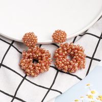 Fashion Imitated Crystal Rice Beads National Wind Earrings Nhjj139814 main image 3