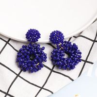 Fashion Imitated Crystal Rice Beads National Wind Earrings Nhjj139814 main image 4