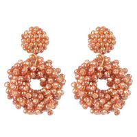 Fashion Imitated Crystal Rice Beads National Wind Earrings Nhjj139814 main image 11