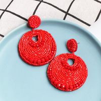 Fashion Geometric Imitated Crystal Rice Beads National Wind Earrings Nhjj139827 main image 4