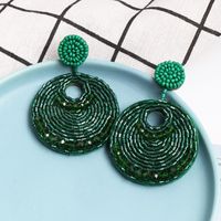 Fashion Geometric Imitated Crystal Rice Beads National Wind Earrings Nhjj139827 main image 3