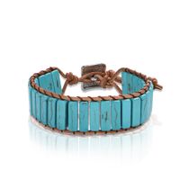 Fashion Color Hand-knitted Single-layer Leather Bracelet Nhjq139841 main image 6
