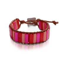 Fashion Color Hand-knitted Single-layer Leather Bracelet Nhjq139841 main image 13