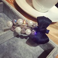 2016 Korea Importierte Qualität Hand Gefertigte Haarschmuck Xiao Xiang Super Flash Pearl Bowknot Seiten Clip Pony Clip Haarnadel Haarnadel Haarnadel main image 9