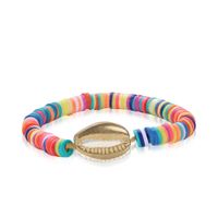 Europäische Und Amerikanische Essigsäure Ring String Armband Mode Sommer Legierung Muschel Farbe Armband Hand Gewebt Frauen main image 5