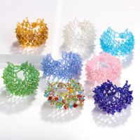 Vente Chaude Tendance Pierre Bracelet Tissage Créatif Perle Résine Perles Rondes Multi-particules Chaîne Chaîne main image 2