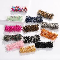 Vente Chaude Tendance Pierre Bracelet Tissage Créatif Perle Résine Perles Rondes Multi-particules Chaîne Chaîne main image 28