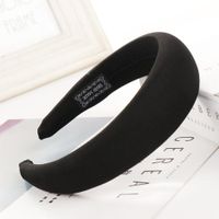 New Solid Color Alloy Velvet Sponge Wide Headband Nhhv139934 main image 5