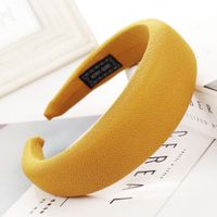 New Solid Color Alloy Velvet Sponge Wide Headband Nhhv139934 main image 8