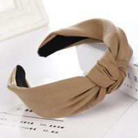 New Solid Color Cross Cloth Wide Headband Nhhv139939 main image 1