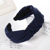 New Solid Color Cross Cloth Wide Headband Nhhv139939 main image 5
