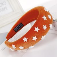 Fashion Multicolor Star Sponge Wide Headband Nhhv139951 main image 10