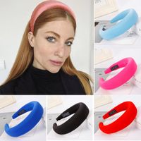 Fashion Solid Color Sponge Ring Headband Multicolor Nhhv139967 main image 2