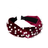 Fashion Beads Alloy Velvet Wide-brimmed Headband Multicolor Nhof139975 main image 6