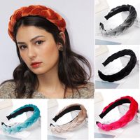 Fashion Flannel Tweezers Wide-brimmed Headband Multicolor Nhhv139977 main image 1
