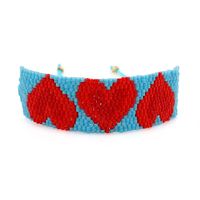 Womens Heart-shaped Hand-woven Miyuki Db Beads Bracelets &amp; Bangles Nhgw139807 sku image 1
