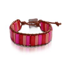 Fashion Color Hand-knitted Single-layer Leather Bracelet Nhjq139841 sku image 3