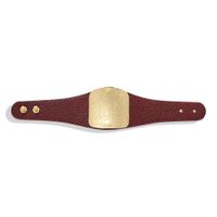 Creative Leather Inlaid Alloy Zipper Leather Bracelet Nhjq139884 sku image 16