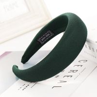 New Solid Color Alloy Velvet Sponge Wide Headband Nhhv139934 sku image 2