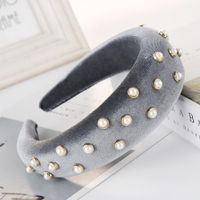 Fashion Multi-color Flannel Rhinestone Sponge Wide Headband Nhhv139956 sku image 4