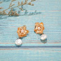 Fashion Beads Flower Alloy Earrings Nhgy140055 main image 5