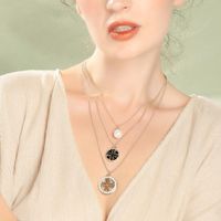 Europäische Und Amerikanische Mode Diamant Schlüsselbein Kette Trend All-match Perle Halskette Frauen Neue Mehr Schicht Ige Kreis Halskette X981572 main image 4