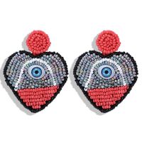 Fashion Creative Model Rice Beads Devil&#39;s Eye Rice Beads Earrings Nhjq140217 main image 6