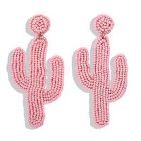 Fashion Simple Cactus Rice Beads Earrings Nhjq140218 main image 7