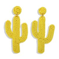 2019   Croix-frontière Chaude Usine Perle Géométrique Boucles D'oreilles Cactus Perle Goutte Gland main image 9