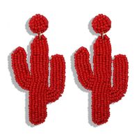 Fashion Simple Cactus Rice Beads Earrings Nhjq140218 main image 10