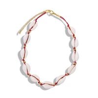 Color Line Shell Weave Necklace Nhjq140219 main image 8