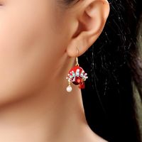 Womens Face Rhinestone Alloy Earrings Nhqd140236 main image 5