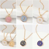 Fashion Drops Stars Moon Alloy Necklace Nhnz140255 main image 2