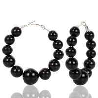 Fashion Big Circle Beads Earrings Nhct140193 sku image 4