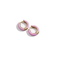 Fashion C Shape Plating Alloy Artificial Gemstones Earrings main image 6