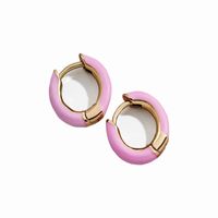 Fashion C Shape Plating Alloy Artificial Gemstones Earrings sku image 30