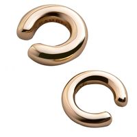 Fashion C Shape Plating Alloy Artificial Gemstones Earrings sku image 31