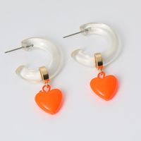 Fashion C Shape Plating Alloy Artificial Gemstones Earrings sku image 25