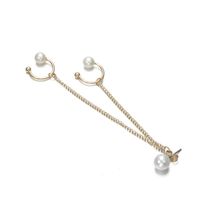Fashion Fringed Chain Beads Stud Earrings Ear Cuff Nhpf141065 main image 6