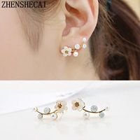 Geometric Plating Alloy Artificial Gemstones Earrings main image 6