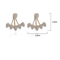 Fashion Multi-drop Macro-inlaid Zircon Stud Earrings Nhpf141081 main image 3